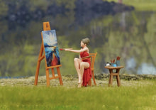 Load image into Gallery viewer, 1:64 Painted Figure Model Miniature Resin Diorama Sand Painter Artist Drawing Collection