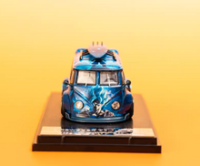 Load image into Gallery viewer, Liberty 1:64 Blue VW T1 Camper Van Bus Kombi Dragon Model Diecast Metal Car