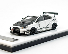 Load image into Gallery viewer, 404Error 1:64 White Carbon Lancer EVO X Varis Sports Model Diecast Resin Car