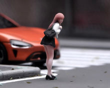 Load image into Gallery viewer, 1:64 Painted Figure Model Miniature Resin Diorama Toy Sand Uniform Girl Pretty