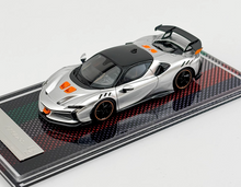 Load image into Gallery viewer, U2 1:64 Silver SF90XX Stradale Racing Sports Model Diecast Resin Car New Collection