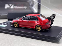 Load image into Gallery viewer, FY 1:64 Red Carbon Lancer EVO Evolution 9 IX Sports Model Diecast Metal Car