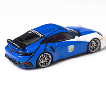 Load image into Gallery viewer, DM 1:64 Blue 911 Turbo S Safety Sports Model Diecast Metal Car New Collection