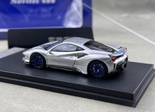 Load image into Gallery viewer, SH 1:64 Silver 488 Pista Novitec Sports Model Diecast Metal Car New Collection