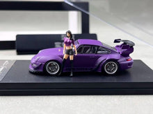 Load image into Gallery viewer, MC 1:64 Matte Purple RWB 993 Figure Sports Model Diecast Metal Car New Collection
