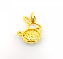 Load image into Gallery viewer, Nature Jade Cute Rabbie Pendant Necklace Gift Jewelry charm Blessing Lucky b