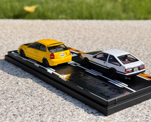Load image into Gallery viewer, 1:64 JDM Comic Initial D Civic EK9 Type R AE86 Model Diecast Metal Car New