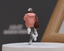 Load image into Gallery viewer, 1:64 Painted Figure Model Miniature Resin Diorama Toy Sand Casual Wearing Girl