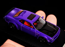 Load image into Gallery viewer, SH 1:64 Purple Carbon SRT Hellcat Muscle Sports Model Diecast Metal Car New Collection