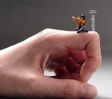 Load image into Gallery viewer, 1:64 Painted Unpainted Figure Model Miniature Resin Diorama Sand Girl Pet a Dog New