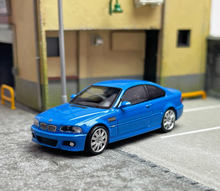 Load image into Gallery viewer, SH 1:64 Blue M3 E46 CLS Coupe Racing Sports Model Diecast Metal Car New