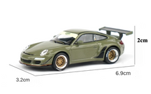 Load image into Gallery viewer, Poprace 1:64 Green RWB 997 Racing Sports Classic Model Diecast Metal Car New Collection