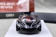 Load image into Gallery viewer, DMH 1:64 Black Project Evo Racing Sports Model Diecast Metal Car New Collection