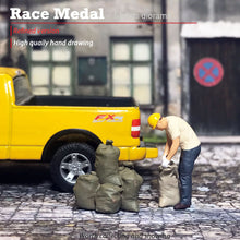 Load image into Gallery viewer, 1:64 Painted Figure Mini Model Miniature Resin Diorama Mining Porter Worker Man