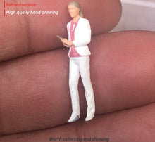Load image into Gallery viewer, 1:64 Painted Figure Mini Model Miniature Resin Diorama Caual Office Lady Girl