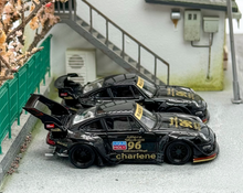 Load image into Gallery viewer, SW 1:64 Black RWB 911 Charlene Racing Sports Model Diecast Metal Car New Collection