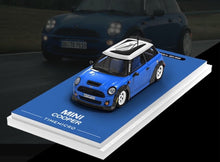 Load image into Gallery viewer, TM 1:64 Blue Green Mini Cooper Sports Model Diecast Metal Car New Collection