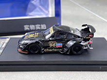 Load image into Gallery viewer, SW 1:64 Black RWB 911 Charlene Sports Low Spoiler Model Diecast Metal Car New Collection