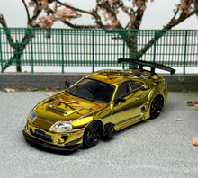 Load image into Gallery viewer, 1:64 LMLF Gold JDM Supra A80Z Pandem Sports Model Diecast Metal Car New Collection