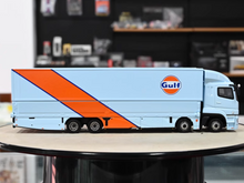 Load image into Gallery viewer, Tarmac 1:64 Fuso Blue Gulf Racing Truck Model Diecast Metal Car New Collection