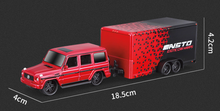 Load image into Gallery viewer, Maisto 1:64 Red G Class SUV Trailer Model Toy Diecast Metal Car BN