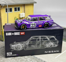 Load image into Gallery viewer, MINIGT 1:64 Datsun KAIDO Wagon 510 Racing Sports Model Diecast Metal Car