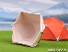 Load image into Gallery viewer, 1:64 Painted Figure Model Miniature Resin Diorama Sand Camping Tent Camp Toy
