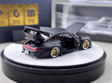 Load image into Gallery viewer, PGM 1:64 Matte Black RWB 993 Round Classic Sports Model Diecast Metal Car New Collection