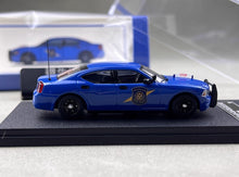 Load image into Gallery viewer, Rollin 1:64 2008 Blue Michigan MIP Police Charger Model Diecast Metal Car New Collection