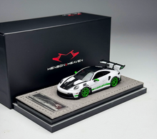 Load image into Gallery viewer, 1:64 HH White Green Wheel 992.1 GT3 RS Sports Model Diecast Resin Car New Collection