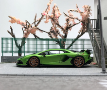 Load image into Gallery viewer, HH 1:64 Green Sian Aventador SVJ Racing Sports Model Diecast Metal Car New