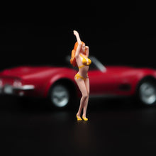 Load image into Gallery viewer, 1:64 Painted Figure Model Miniature Resin Diorama Sand Yellow Bikini Sexy Lady New