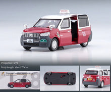 Load image into Gallery viewer, TINY 1:76 Red Hongkong Taxi Comfort Hatchback Toyota Hybrid Model Toy Metal Car BN