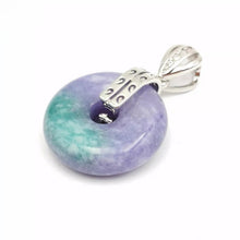 Load image into Gallery viewer, Nature Jade Round Pendant Necklace Gift Jewelry charm Blessing Lucky Accessory A