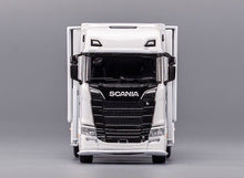 Load image into Gallery viewer, GCD 1:64 White Scania S730 Enclosed Double Deck Tow Truck Model Diecast Metal