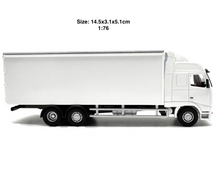 Load image into Gallery viewer, 1:76 White FH Box Delivery Truck Model Diecast Metal Car New