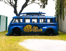 Load image into Gallery viewer, 1:64 Flame Blue VW T1 Van Camper Bus Kombi Sports Model Diecast Metal Car New Collection