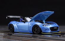 Load image into Gallery viewer, YM 1:64 Blue Miata MX5 Pandem Roadster Convertible Model Diecast Resin Car New