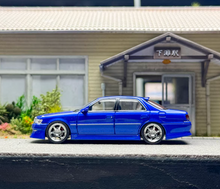 Load image into Gallery viewer, Mortal 1:64 Blue JDM CRESTA Sedan Sports Model Diecast Metal Car New Collection