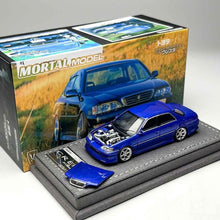 Load image into Gallery viewer, Mortal 1:64 Blue JDM CRESTA Sedan Sports Model Diecast Metal Car New Collection