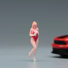 Load image into Gallery viewer, 1:24 Painted Figure Model Miniature Resin Diorama Sand Swimming Suit Girl Lady