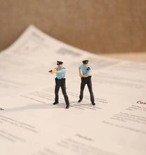 Load image into Gallery viewer, 1:64 Painted Figure Mini Model Miniature Diorama Sand Hong Kong Police Man Toy Collection