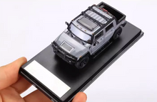 Load image into Gallery viewer, 1:64 LuLu Grey H2 ORV SUV Pickup Truck Sports Model Diecast Metal Car New Collection