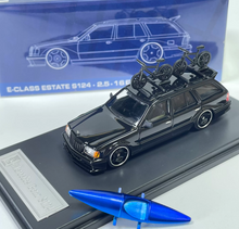 Load image into Gallery viewer, YS 1:64 Black E Class S124 EVO2 Wagon Sports Model Diecast Metal Car New Collection