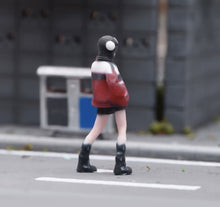 Load image into Gallery viewer, 1:64 Painted Figure Model Miniature Resin Diorama Scene Motorcycle Style Girl