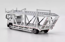 Load image into Gallery viewer, UM 1:64 White 500 HINO Ranger Double Transport truck Model Diecast Metal Car