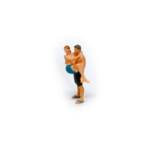 Load image into Gallery viewer, 1:64 Painted Figure Mini Model Miniature Resin Diorama Toy Beach Surfing Couple