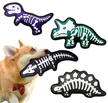 Load image into Gallery viewer, Dog Squeaky Toys Dinosaur Shaped Chew Puppy Oxford Toy Teeth Grinding Pet Gift