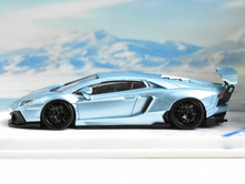 Load image into Gallery viewer, MJ 1:64 HEC Ice Blue Aventador LP700-4 Sports Model Diecast Metal Car New Collection