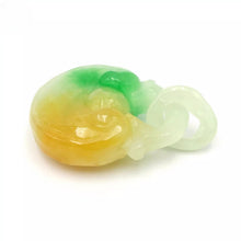 Load image into Gallery viewer, Nature Jade Ingot Pendant Necklace Gift Jewelry charm Blessing Lucky Wealth b